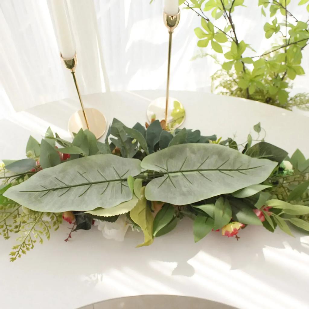 Simulation Rattan Wedding Arches Dining Table Vines Vivid Artificial Wreath Lintel Spring And Summer Garland Door Home Decor