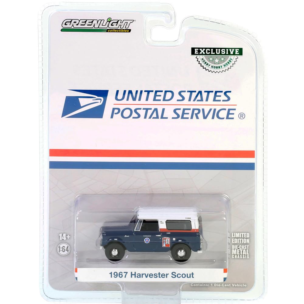 GREENLIGHT scale 1967 Harvester Scout USPS 1/64 -