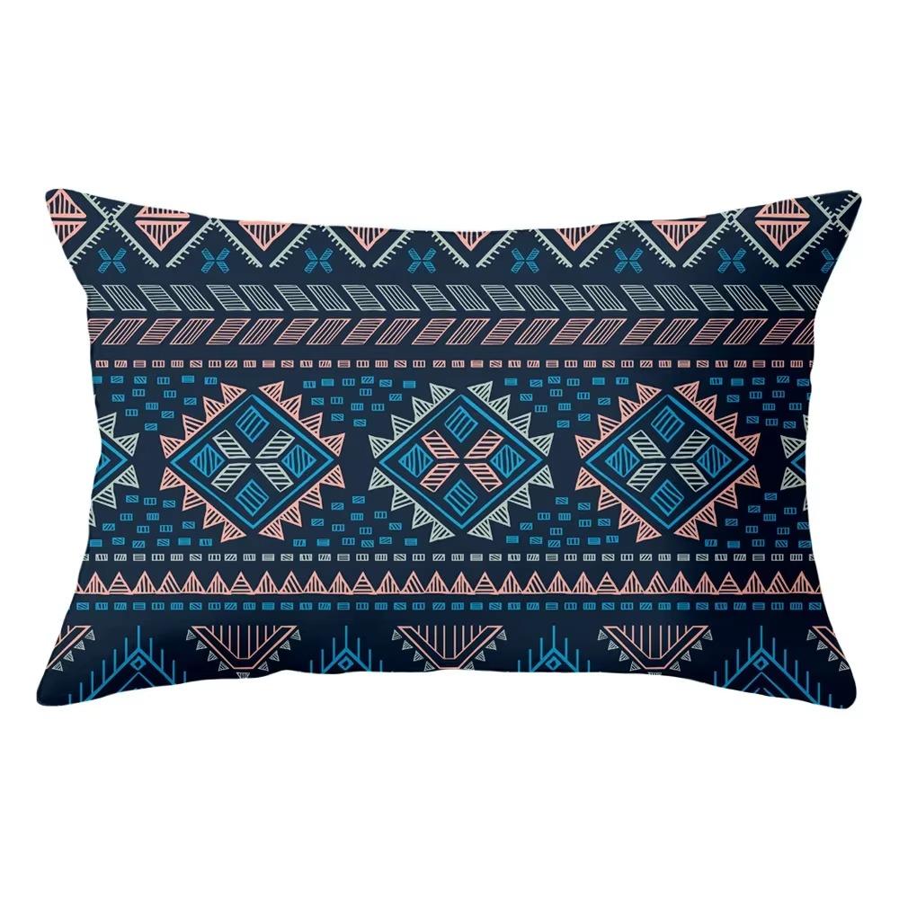 30X50 Bohemian Ethnic Style Pattern Print Decoration Living Room Back Home Polyester Rectangular Pillowcase Sofa Cushion