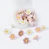 New Floral Pushpins - Decorative Resin Flower Thumbtacks For Photo Walls & Office Supplies