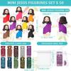 Barydat 50 Sets Small Jesus Figures Bulk Little Easter Jesus Toys Tiny Jesus Figurine Mini Christ Savior Jesus Doll with 50 Car