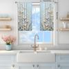 2-Panels Flower Painting Semi Blackout Curtains   Half Blackout Suitable for Artistic Home Decorative Curtains