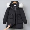 Fashion Winter Coats Woman Long Parkas Hooded Faux Fur Collar Thick Warm Women's Jackets