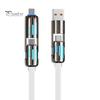Fast Charging Data Cable 240W Thickened Silicone Charging Cable Multi-Protocol Data Transfer Cable for IPhone Tablets