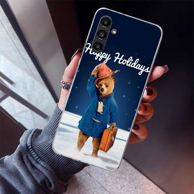 Cute P-PaddingtonS Bear Phone Case For Samsung Galaxy A17 A16 A15 A14 A13 A57 A56 A55 A54 A53 A37 A36 A35 A34 A33 A26 A25 A24 A2