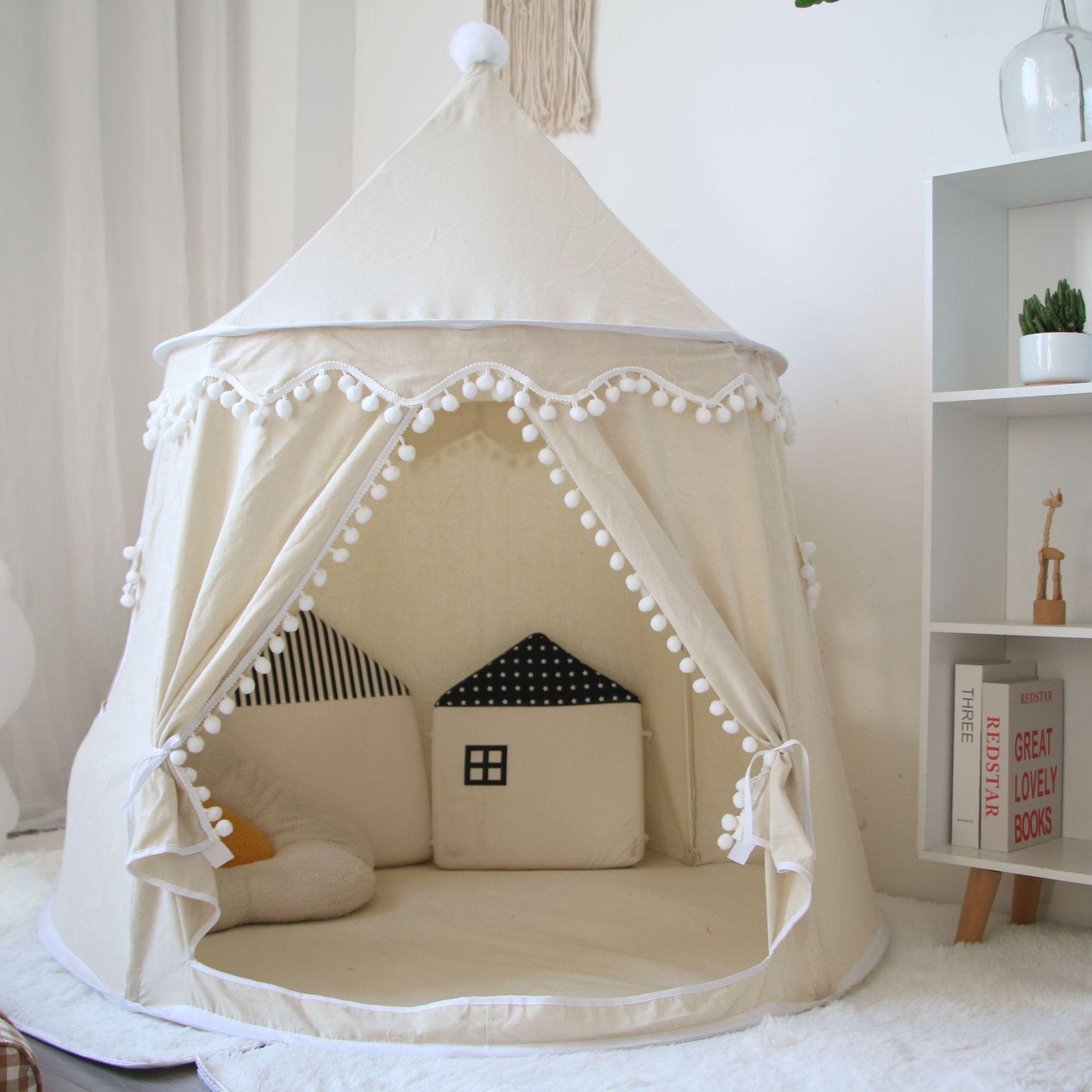 Large Teepee Tent for Kids Folding Toy Tent Children Play House Princess Castle Children Outdoor Gifts Toys Tent Castle