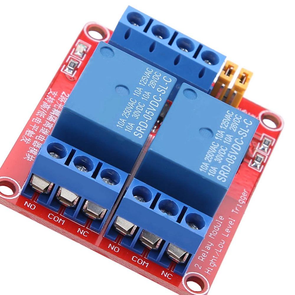 2 Channel High and Low Level Trigger Optocoupler Isolation Relay Module  DIY Electronics Projects
