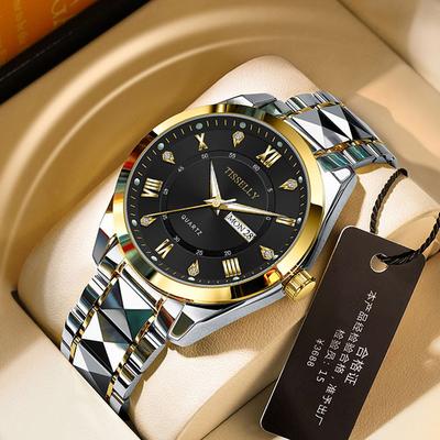 UTHAI CQ409 Fashionable Men Watch Waterproof Luminous Calendar Quartz Watch Light Luxury Clock Giftwatches for Man