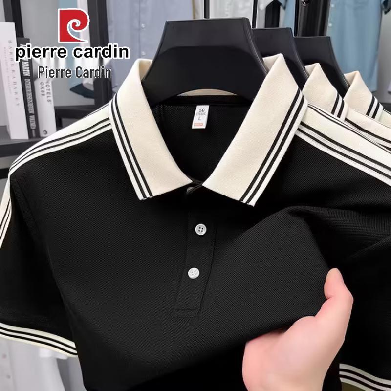 

Pierre Cardin Men s Mercerized Cotton Short Sleeve Polo Shirt L