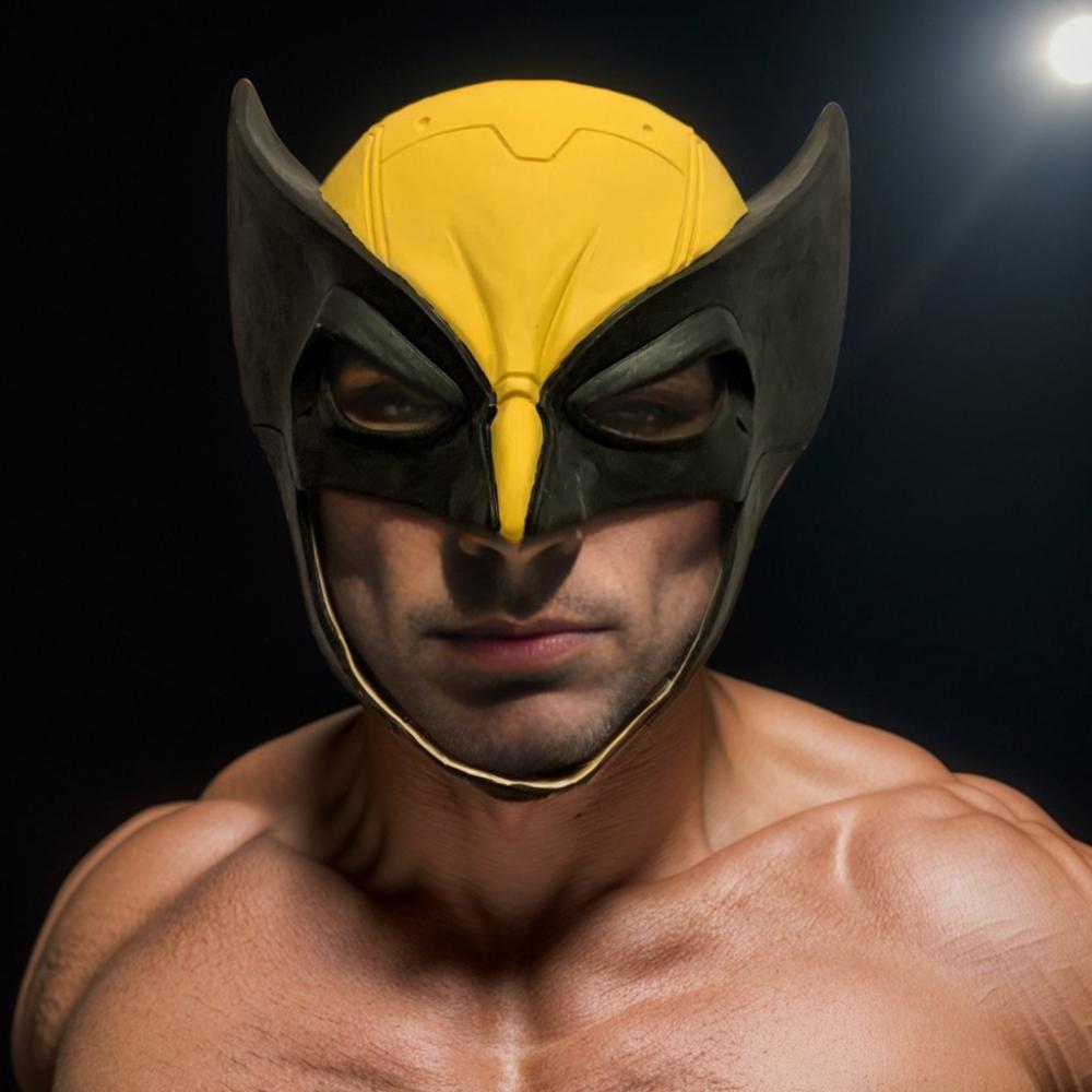 Wolverine Helmet Latex Mask Halloween Costume Party Props For Adult Kids