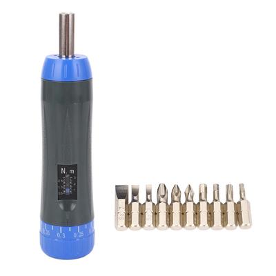 0,5 à 3 N.m Tournevis dynamométrique préréglé CW CCW Kit de tournevis avec 10 embouts pour l'électronique
