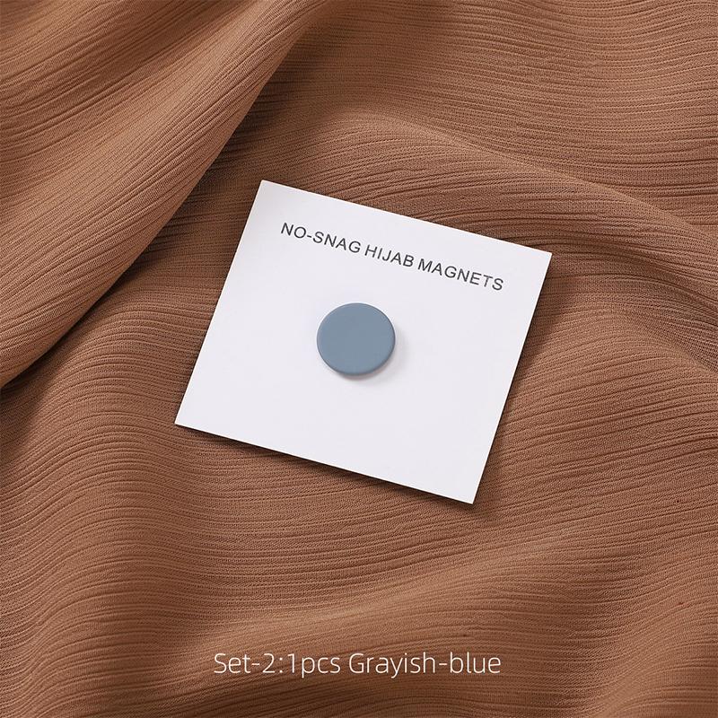 Multi-Color Matte Magnet Hijab Pins for Women Shawl Headscarf Strong Magnetic Button Headscarf Accessories Magnetic Brooch