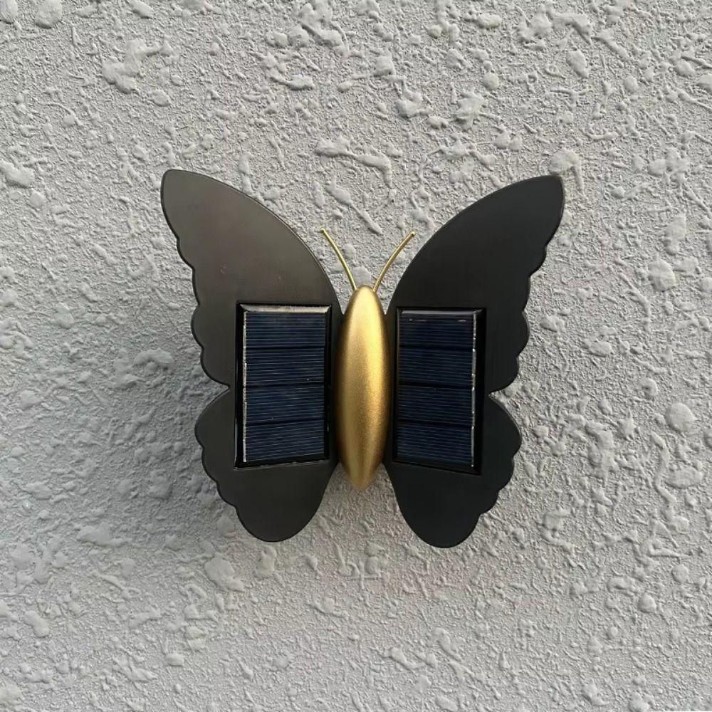 Butterfly Shaped Butterfly Solar Wall Light Auto On/Off Motion Sensor Solar Powered Wall Light Solar Powered Decorative Lighting