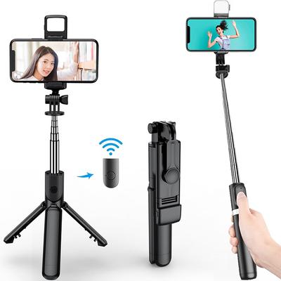 1Pc New Bluetooth Selfie Stick Mobile Phone Holder Retractable Portable Multifunct-ional Mini Tripod with Wireless Remote Shutter