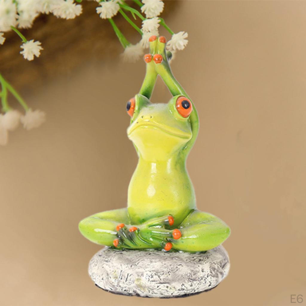 Creative resin Frog Figurines, Sitting Statue Sculpture Statue, Collectible Figurines