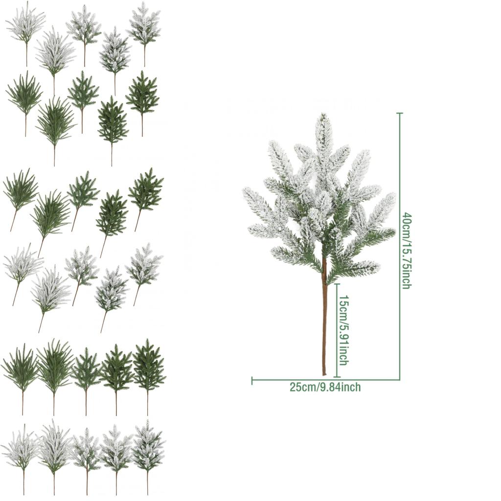 Christmas Fir Branches Fake Tree Leaves For Holiday Centerpieces And Seasonal Arrangements