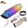 Slip On For CFMOTO 450MT 450 MT IBEX 450 2024 2025 Motorcycle Exhaust Escape Moto Systems Middle Link Pipe Carbon Fibe Muffler