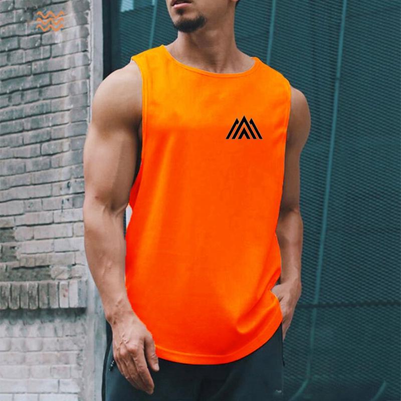 Men'S Clothing Four Seasons Outdoor Basketball Quick Dry Fashion Gym Tank Top Sport Leisure Breathable Sleeveless Shirt