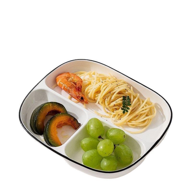 Children’s Ceramic Divided Plate for Portion Control - Creative, Household Breakfast Dish