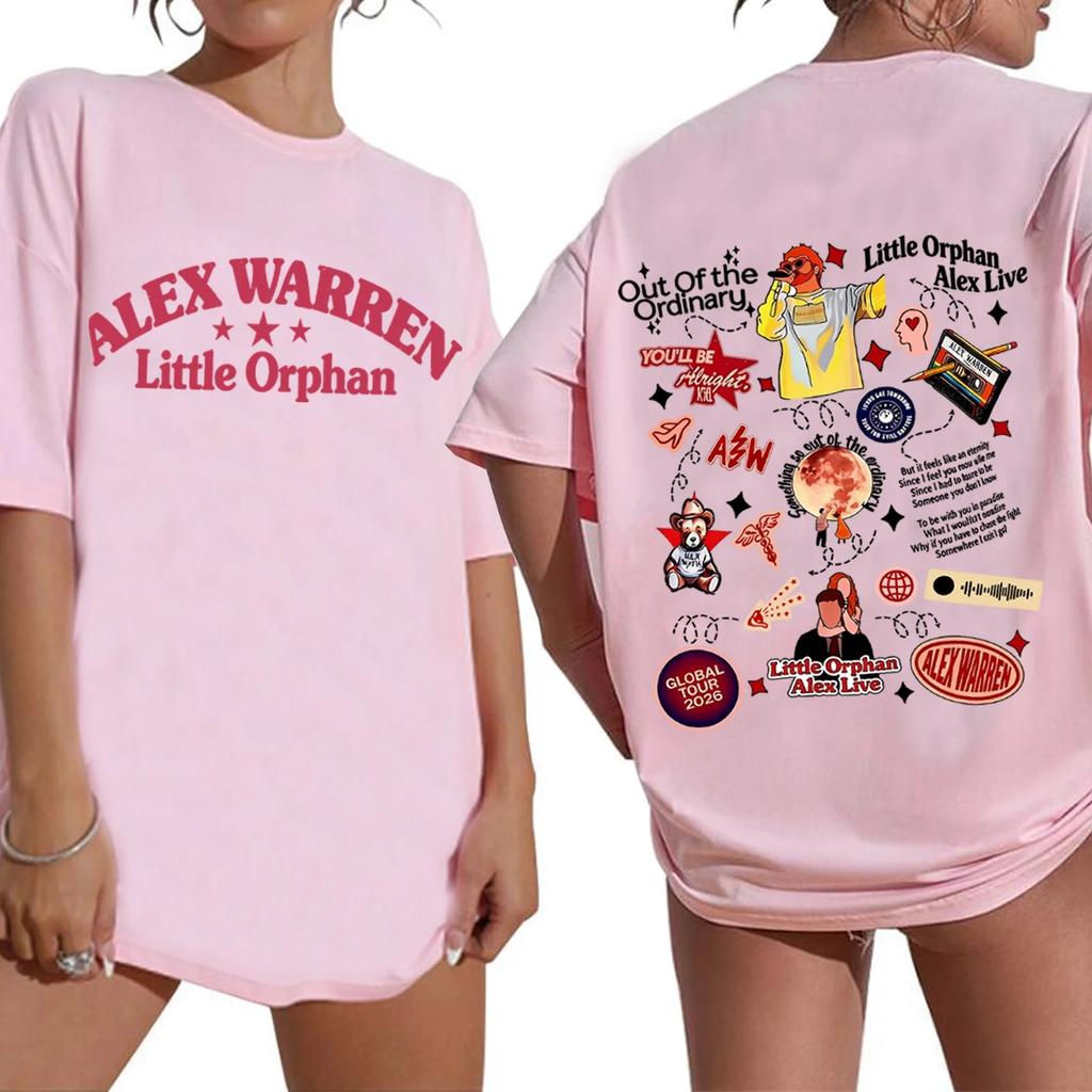 Summer Fashion Trendy Tee Unisex Women Vintage Top Alex Warren Tour 2026 Shirt Unisex Women Oversized Crewneck Short SleeveT-Shirt
