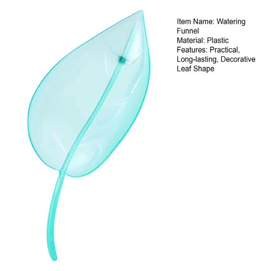 Leaf Shape Watering Funnel Watering Funnel Decorative Watering Leaf Planter Insert Plant Pot for Indoor