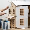 Multipurpose 4Pcs Dollhouses Miniature Sturdy Wood Window 1 12 Scale Child Model Furniture for Home Decoration
