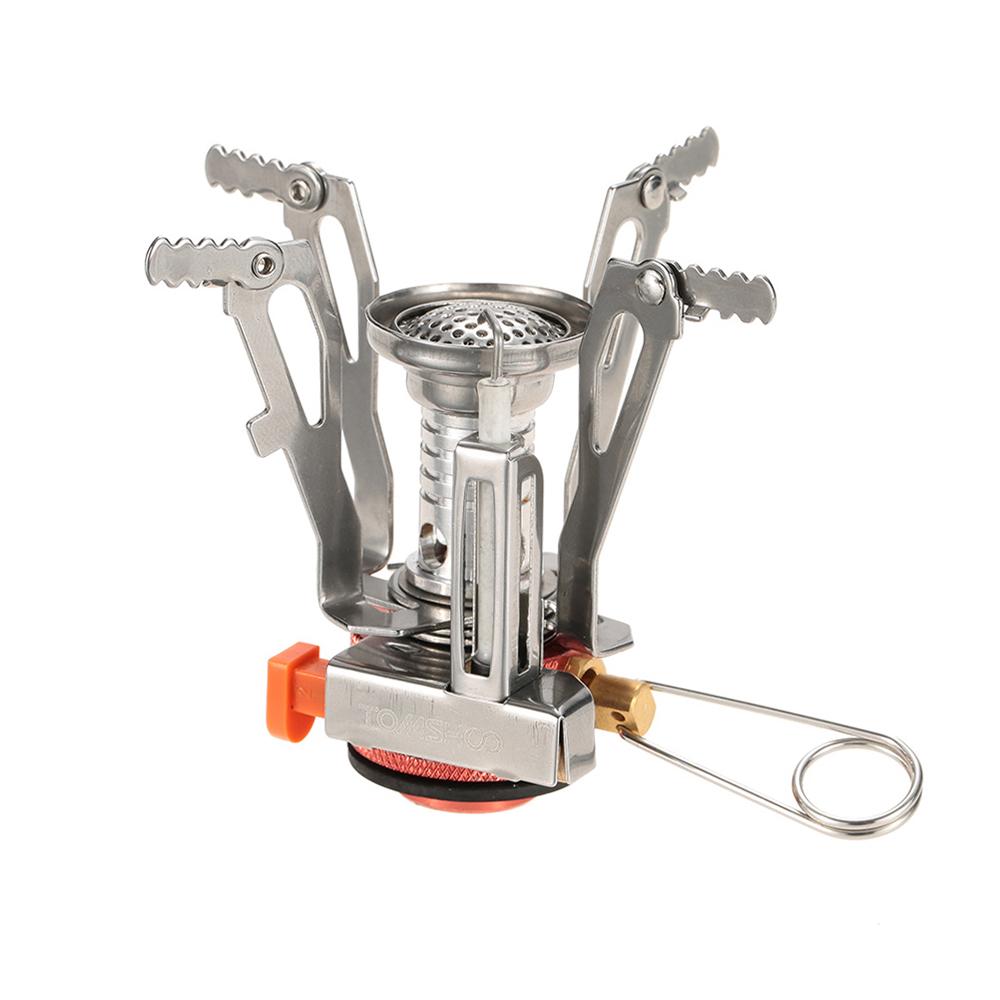 Outdoor Camping Hiking Cookware with Mini Camping Piezoelectric Ignition Stove Backpacking Cooking
