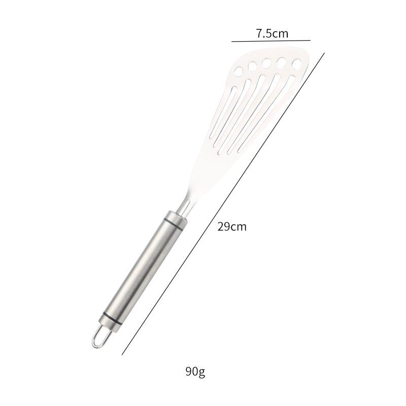 Karin Flat-Bottomed Wood Handle Stainless Steel Spatula for Steak, Griddle, Baking & Non-Stick Pans