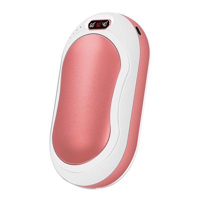 USB Hand Warmer Large Capacity Electric Heater Power Bank LED Flashlight with Temp Display