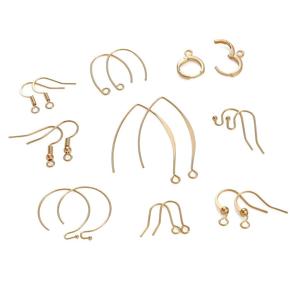 18K Vergoldete Kupfer Creolen - Handgemachter DIY Ohrschmuck