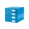 LEITZ Boîte Rangement Click&Store 4 Tiroirs Bleu