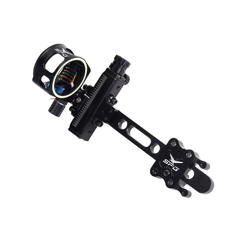 Longchan Compoundbogen 5-Pin Bogenschießvisier mit 6x Zielfernrohr