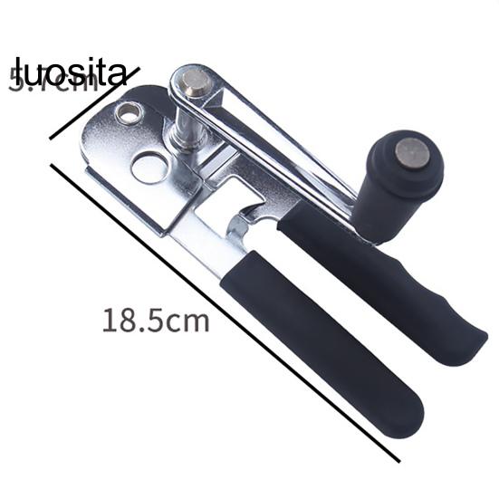 Manual Can Opener, Heavy Duty, Comfortable Grip, 360 Degree Hand-cranking Handle, Sharp Cutter, Multifunctional Handheld Bottle Opening Tool