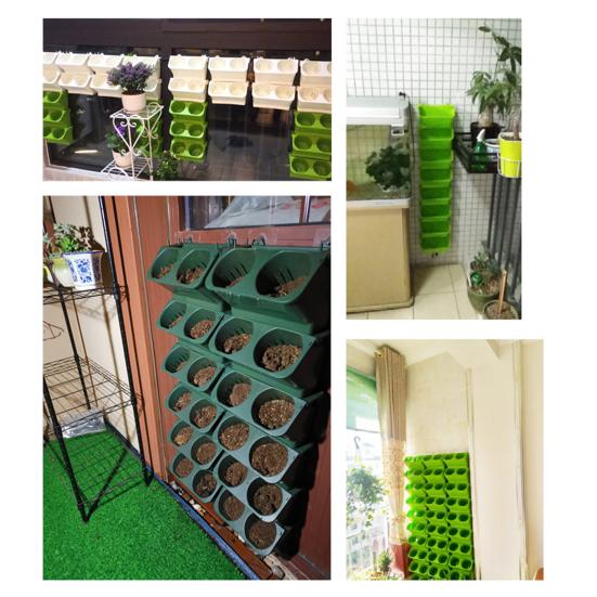 Vertikaler Garten Pflanzgefäß Hängendes Pflanzgefäß Kasten Gemüse Anzuchtkasten für Zimmerpflanzen Büro Wohnkultur