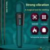 Dual Head AV Stick LCD Display Female Heated Vibrator Rechargeable Masturbator Adult Sex Products