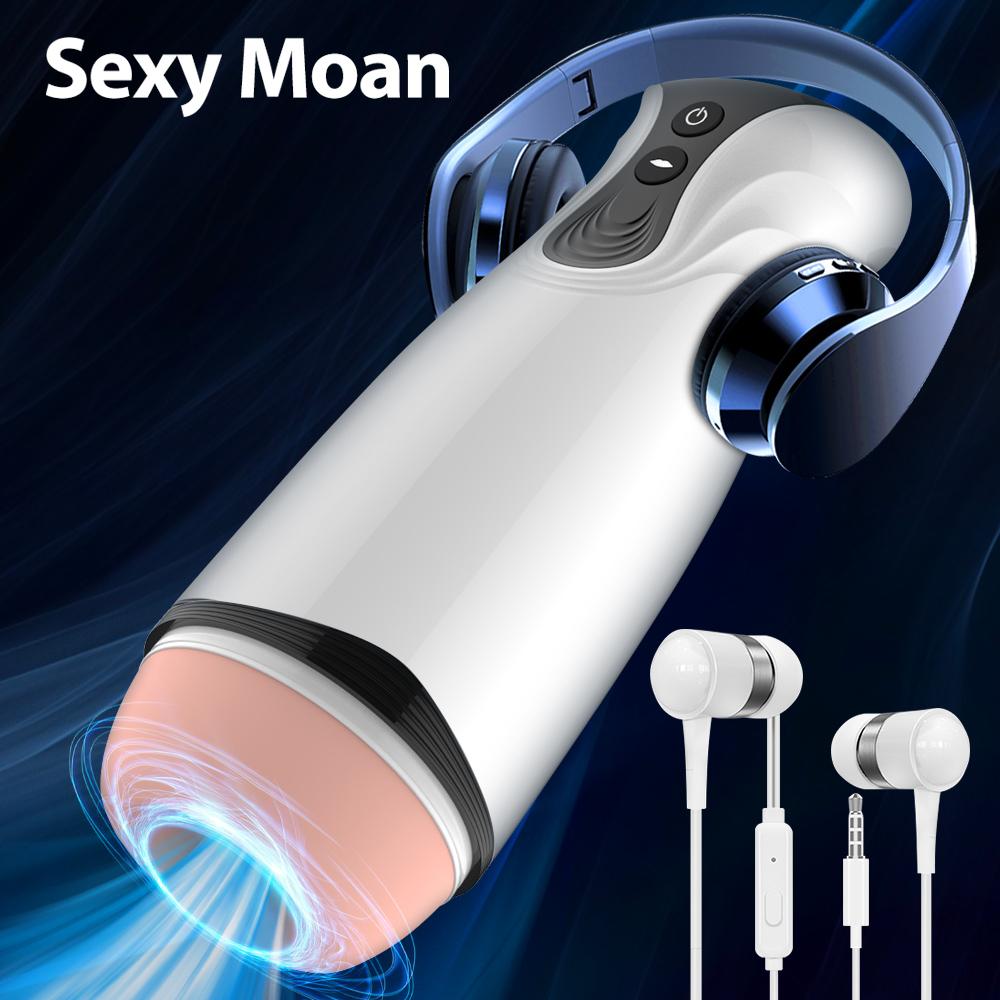 Automatic Male Masturbator Sexy Toys For Men Blowjob Sucking Masturbation With Vibrator Realistic Vagina Onahole Pussy Adult Sex
