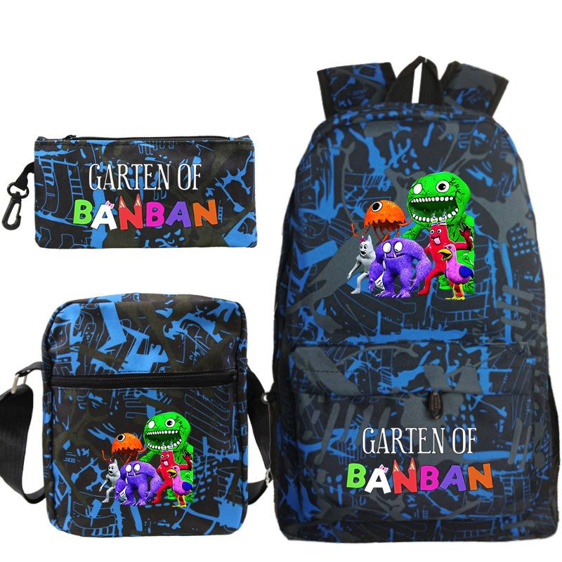 Spotted Garden Primary School Bag Shoulder Bag Pencil Bag Three-piece Set
