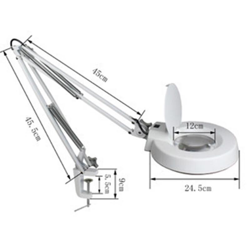 Miflame LED Clamp Magnifying Lamp