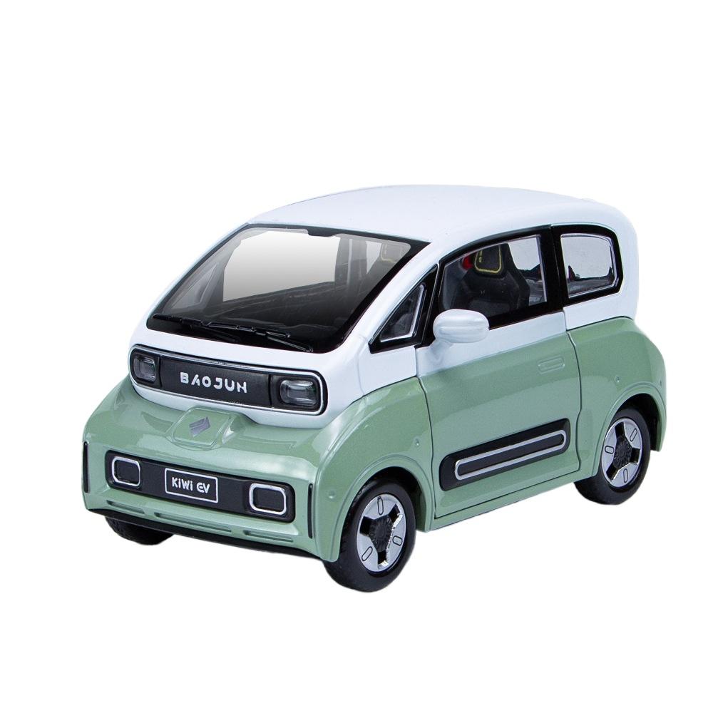 1/24 Wuling BAOJUN KIWI EV Legierung Druckguss & Spielzeugfahrzeuge Metall Spielzeugauto Modell Sound und Licht Rückzieher Sammlung Kinderspielzeug