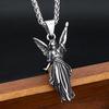 Classic Angel Statue of Liberty Pendant Necklace 316L Stainless Steel Chains For Men Women  Powerful Amulet Jewelry Gifts