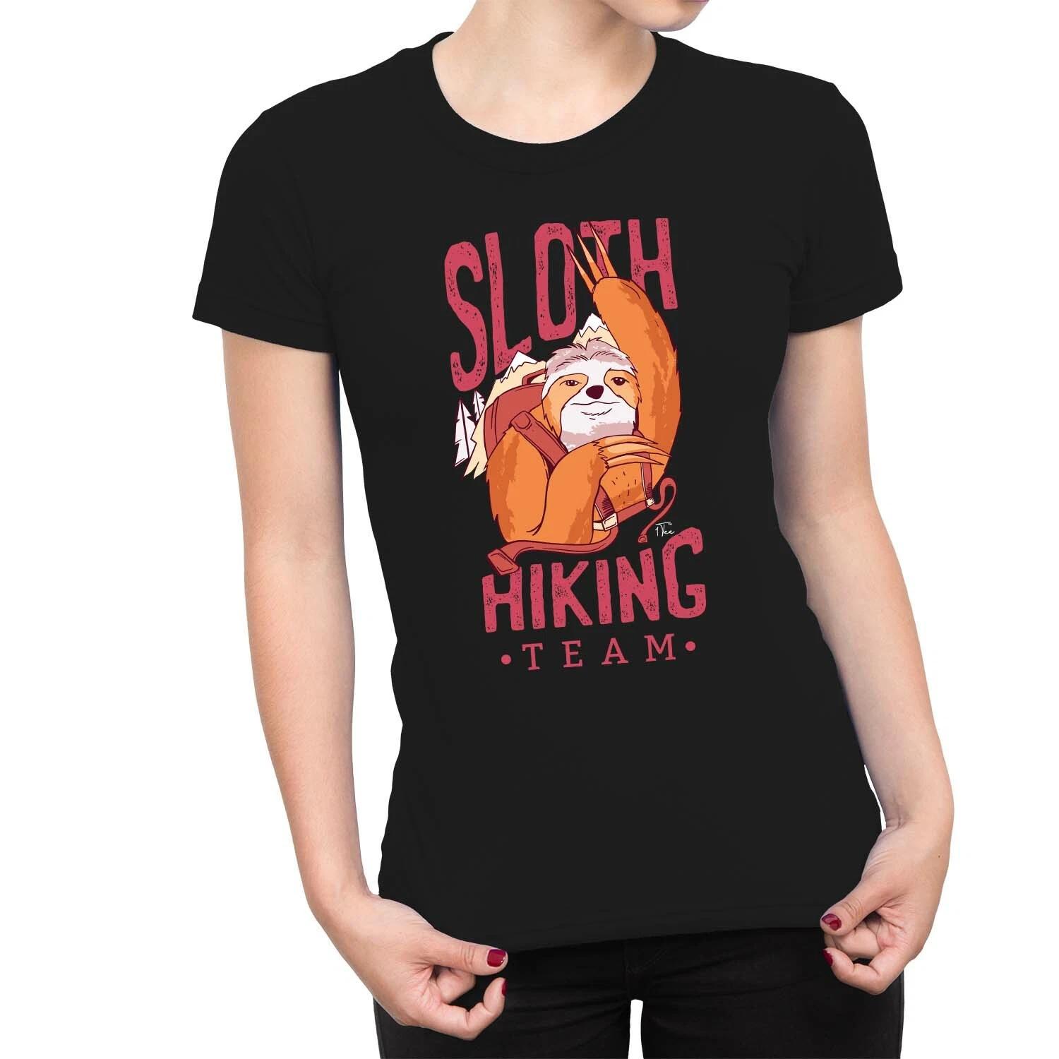 1Tee Womens Sloth Hiking Team  T-Shirt XXXL