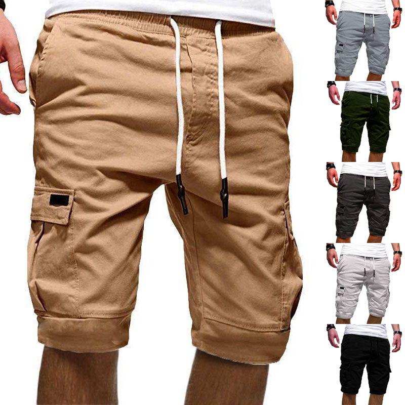 Mens Cargo Shorts Pants Summer Casual Jogger Sport Army Combat Training Trousers