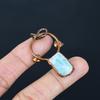 Larimar Pendant Gemstone Jewelry, Copper Electroformed Silver Pendant, Handmade Jewelry Birthstone Pendant, Gift For Him