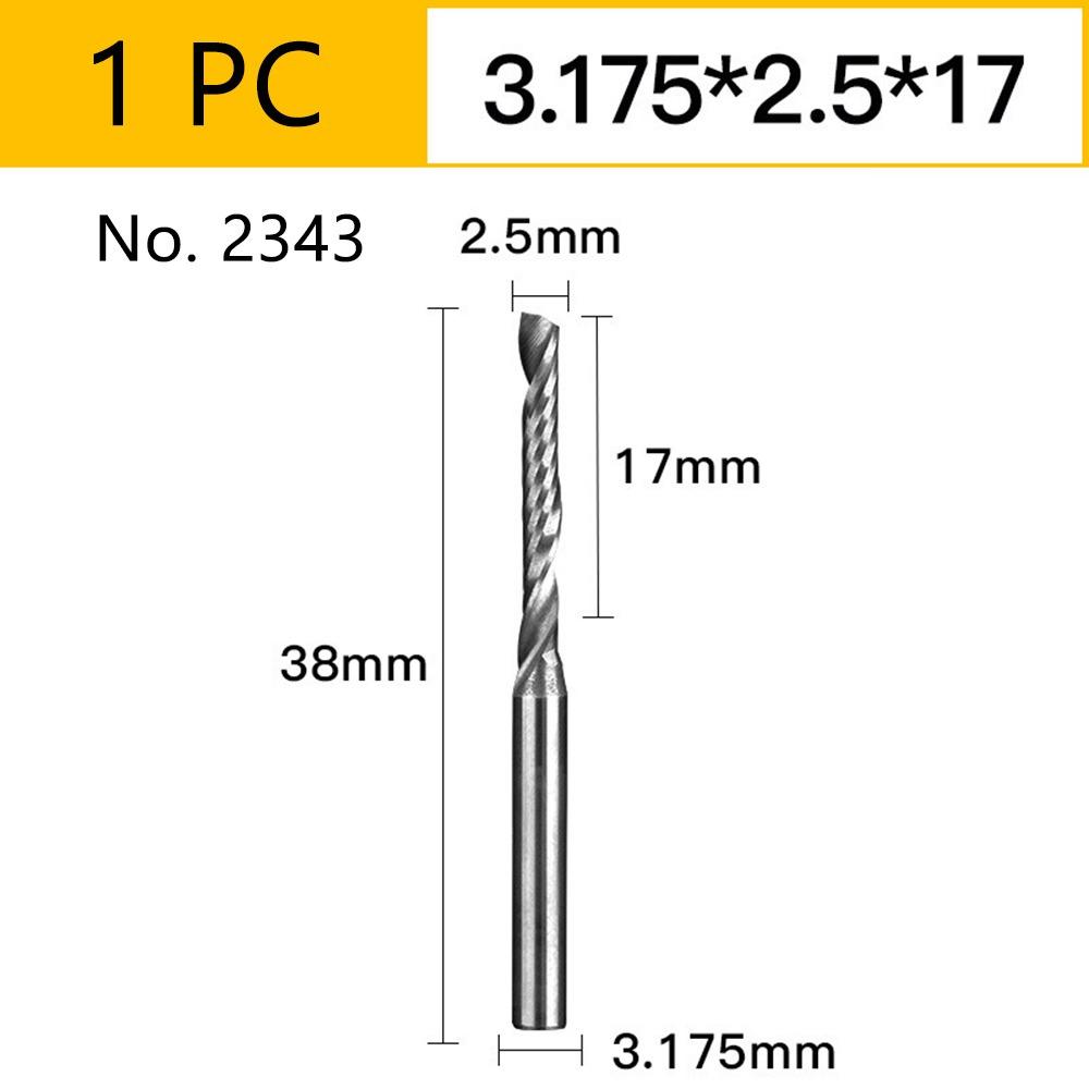 1Pcs Carbide End Milling Bits Single Flute Mill Tool New Router Bit CNC Machine