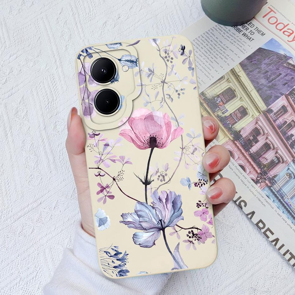 For OPPO Realme GT Neo2 3 C33 C55 C35 C20 C30 C31 Case Fashion Flower Avocado Protective Square Liquid Silicone Soft TPU For Realme Funda Coque Bumper