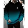 3D Digital Print Hooded Sweatshirt Men Loose Fit Casual Wear