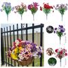 Fake Artificial Morning Glory Flower 37CM Faux Flower Bouquet Eucalyptus Morning Glory Home Decor