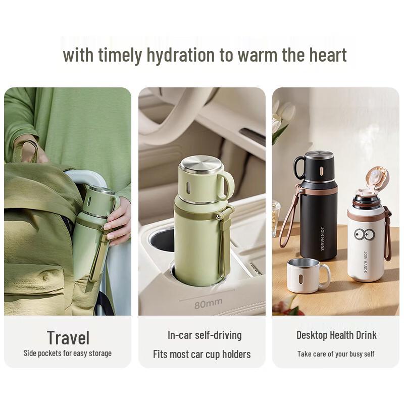 LINGCHEN 316 Stainless Steel Thermal Tea Infuser Bottle