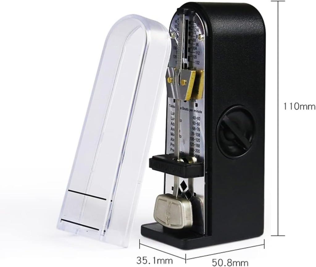 Brfveob Metronome Pendulum 40–208 BPM Compact Mini Loud Volume Shock Resistant Portable Blue for Piano Drums Practice Beginners
