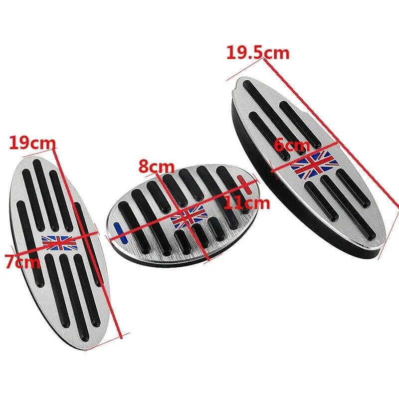 Pentru BMW Mini Cooper JCW S R55 R56 R60 R61 F54 F55 din aliaj de aluminiu mașină combustibil ambreiaj frână pedală autocolant